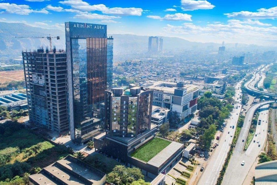 Arihant-Aura-Elevation-Image-Day-Aerial-View-Thane-Belapur-Rd-Turbhe-MIDC